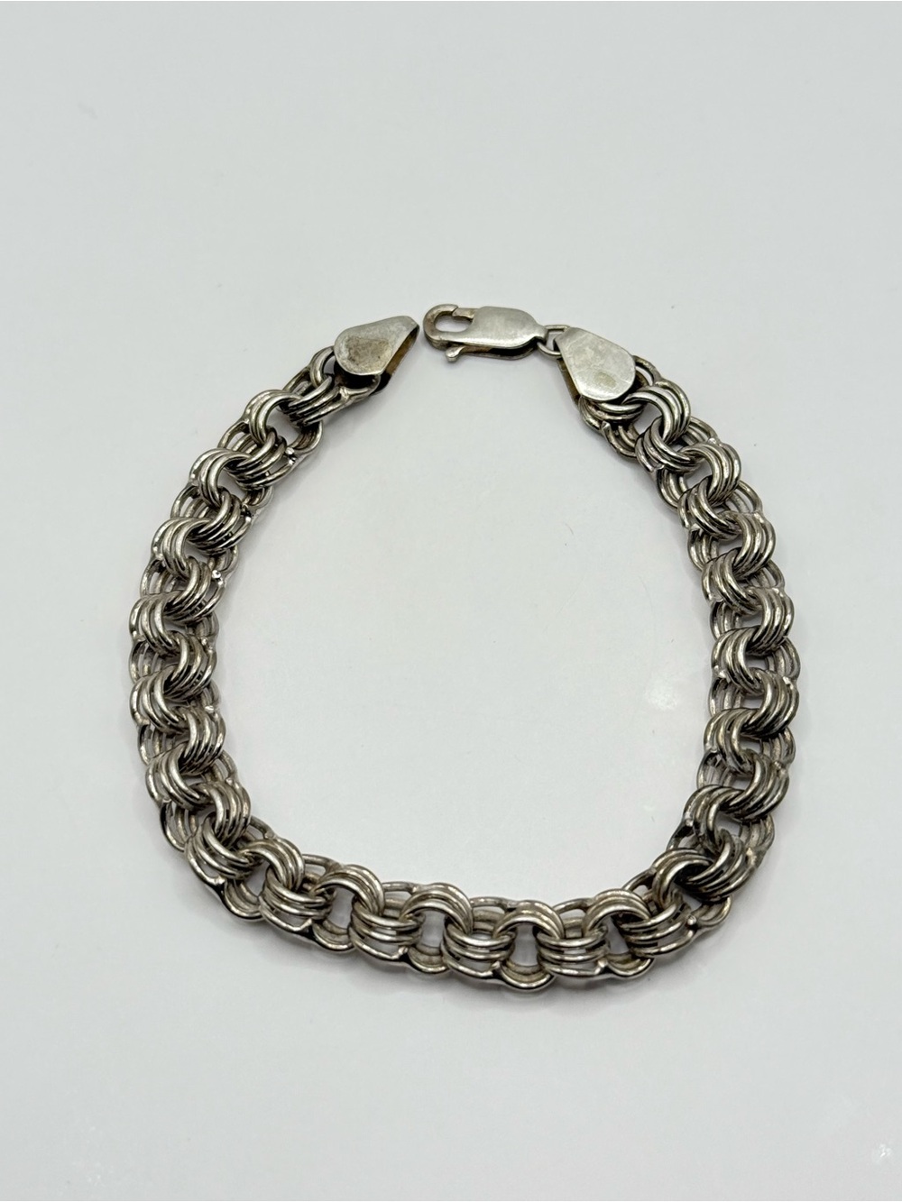 Sterling Silver 925  Bracelet - Classic Link Design| 8 inch